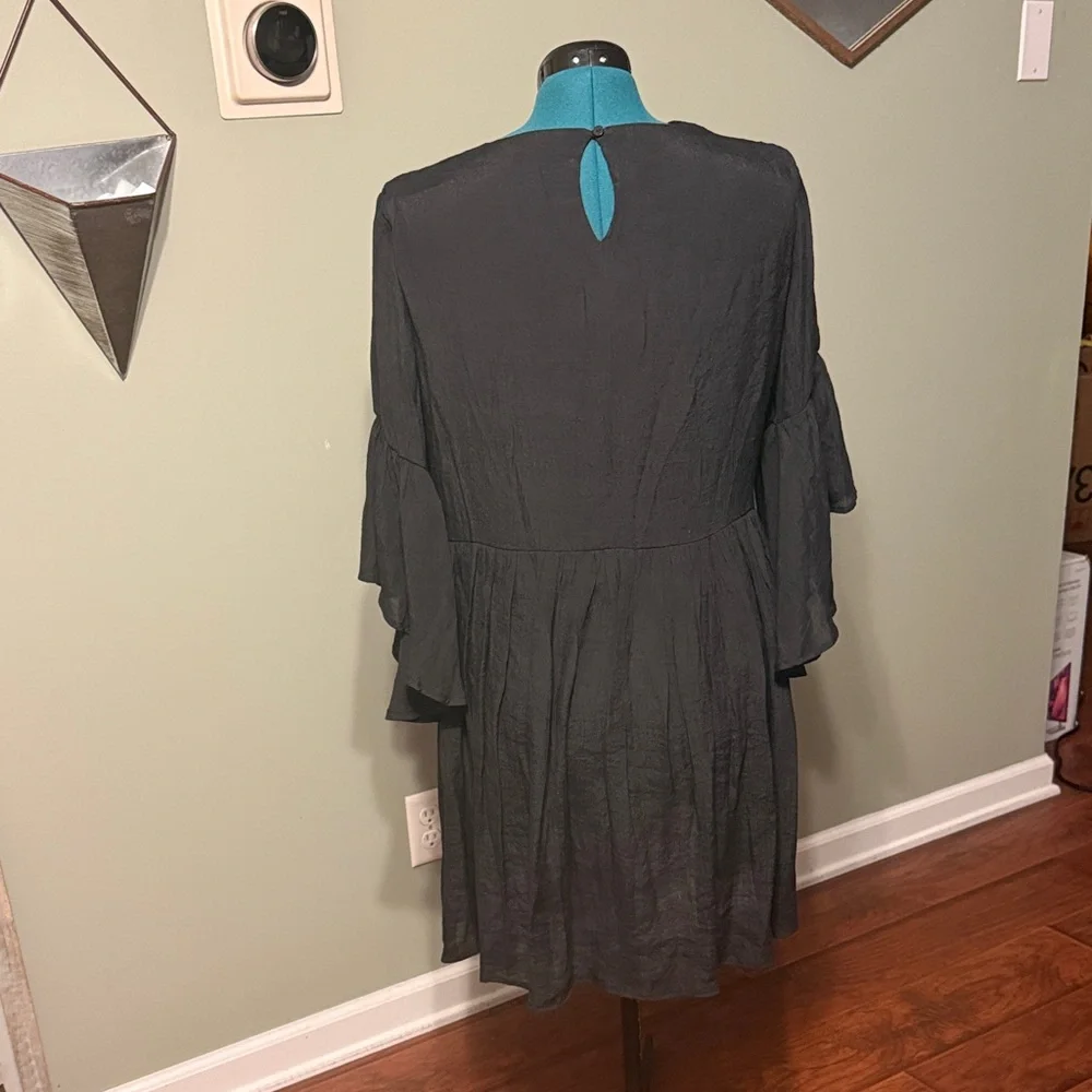 Umgee Black Dress with Colorful Embroidery - Picture 5 of 11